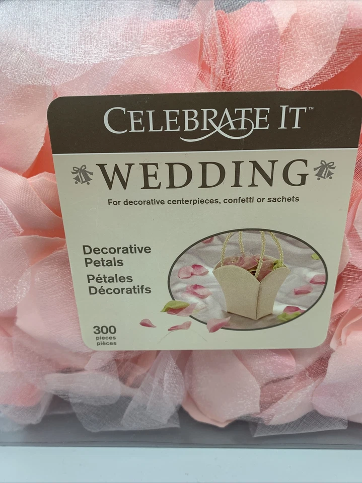 Pétalos de tela rosa para propuestas de boda de San Valentín rellenos de jarrón 300 pétalos Foto 2 de 4