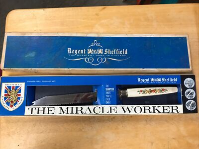 VTG Regent Sheffield Miracle Worker Spice Of Life Double Edge Knife 7-1/4  W/Box