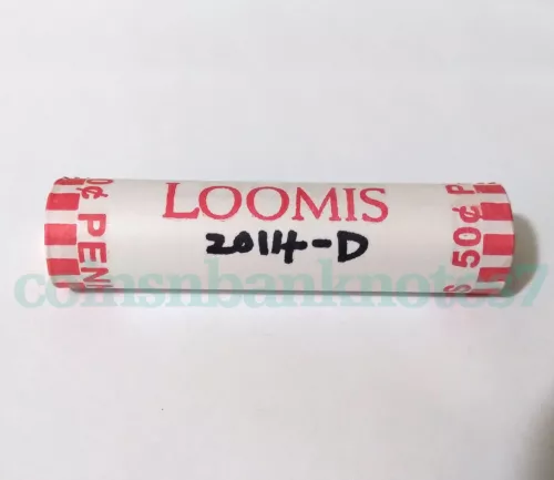 2014-D Lincoln Cent BU Original Bank Roll 