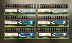 Patriot Sector 7 DDR3 SDRAM DIMM Kit 24GB (6x4GB) 1600MHz PC3-12800