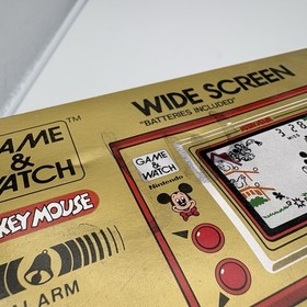 80s Vintage Nintendo Game & Watch Mickey Mouse Handheld Wide screen WORKS