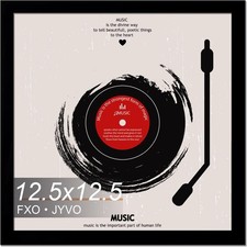 Vinyl Record Frame for the Wall Display Album Cover 125 125x1251PACK Black