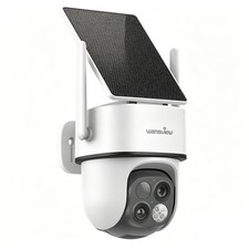 Wansview B7 Outdoor Solar Security Camera 2K Dual-Camera 360 Pan Tilt 64x Zoom