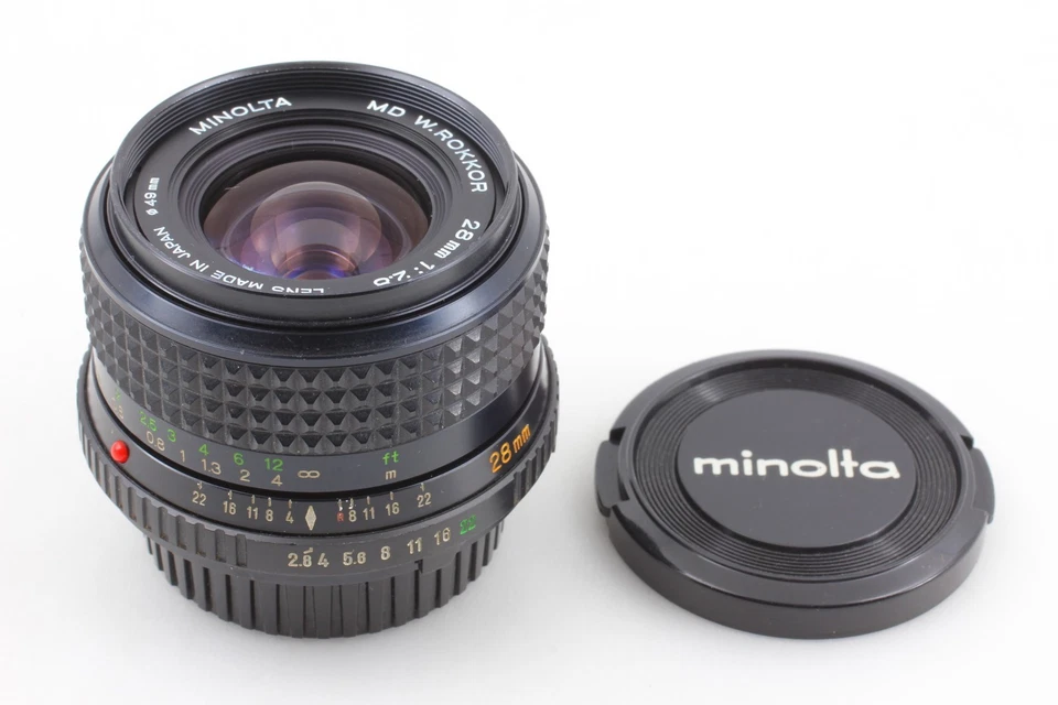 [Casi COMO NUEVO] Lente gran angular Minolta MD W.Rokkor 28 mm f/2,8 de JAPÓN - Imagen 2 de 4