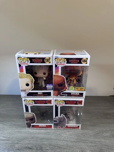 Funko Pop stranger things Vecna hot topic 1464, 1312, Demobat 1303, 001 lot