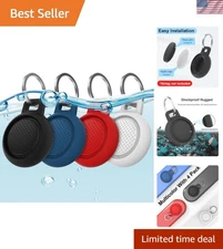 Durable 4-Pack AirTag Keychain Holders - Waterproof & Scratch Resistant Design