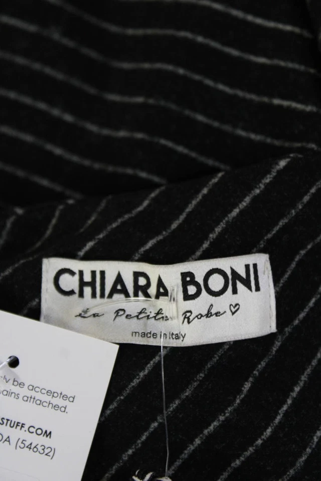 Vestido Bodycon Feminino Chiara Boni La Petite Robe Preto Manga Longa Tamanho 38 - Imagem 4 de 4
