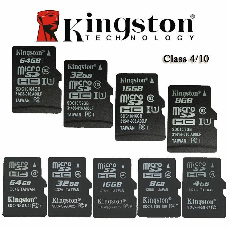 Kingston 4GB 8GB MICRO SD C10 C4 SDHC TF Memory Card Micro SD for Phone camera