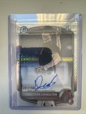 DEAN LIVINGSTON 2025 BOWMAN CHROME DRAFT MOJO 1ST HTA CHOICE AUTO /150