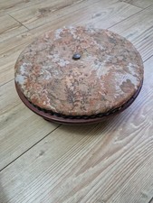 Vintage Round Footstool / Small Circular Wooden Stool