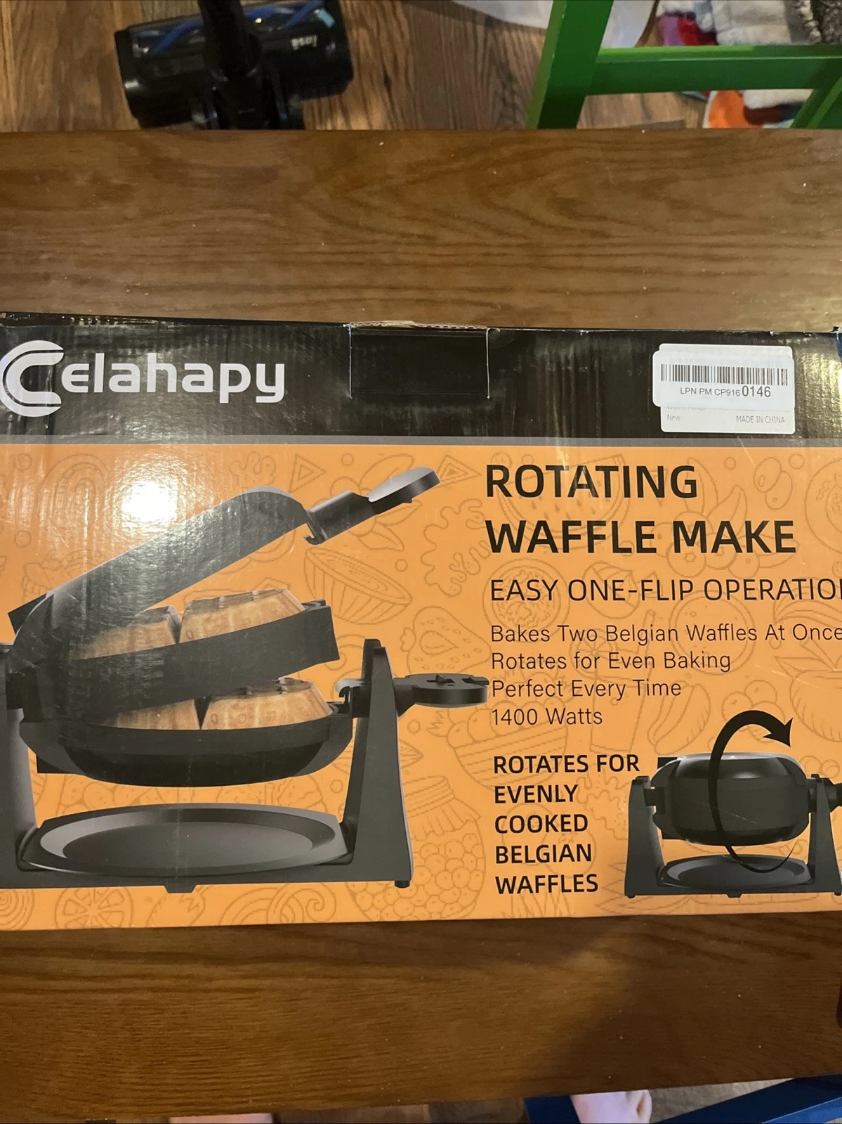 Celahapy Double Waffle Maker