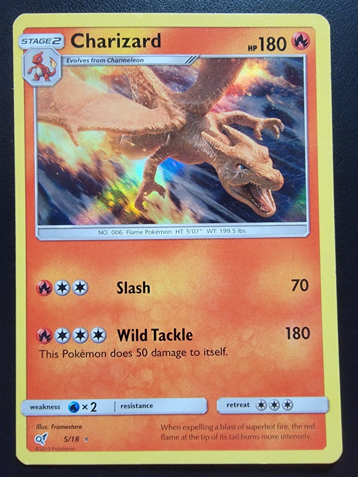 Charizard 5/18 Detective Pikachu Holo pokemon