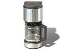 WMF STELIO Aroma Filter Glass Jug Coffee Machine Silver/Black USED