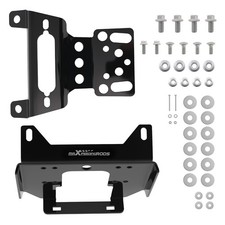 Front Steel Winch Mount For Polaris Rzr Xp 1000 Foxle 2014-2023 Black