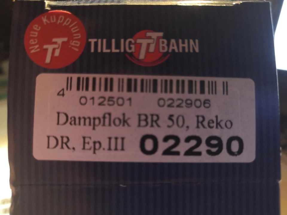 Tillig TT 02290 Dampflok BR 50 3624 mit DSS in OVP - Bild 2 von 2