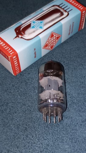 Telefunken ECC81, 12AT7  Tested NOS Diamond On  Bottom No Paint