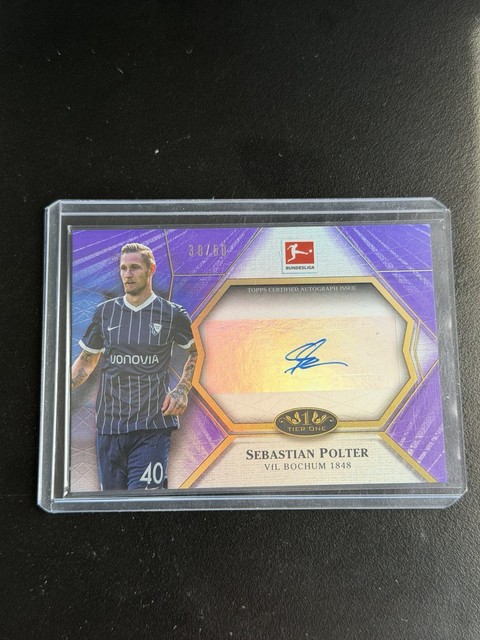 Sebastian Polter /50 Auto 2021/22 Topps Bundesliga Tier One Bochum