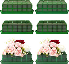 6Pcs Floral Foam Cage, Wet  Dry Green Floral Cage for Fresh or Artificial Flowe