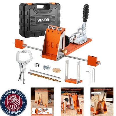 Complete Pocket Hole Jig Kit with C-Clamp & Accessories for Pro-Level Projects
