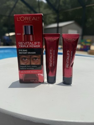 Loreal Revitalift Triple Power Eye Bag Instant Eraser .5 fl oz each. 2 Pack!