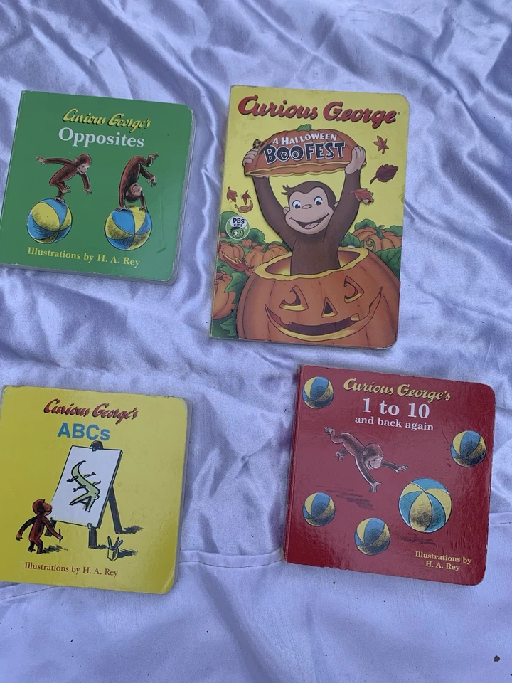 Lot of 6 CURIOUS GEORGE Board Books For Children Toddler Preschool Daycare - Image 3 of 3
