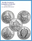 Nordic Creatures complete. 5- 1 oz .999 Fine Silver rounds PROOF w/ Boxes & COA