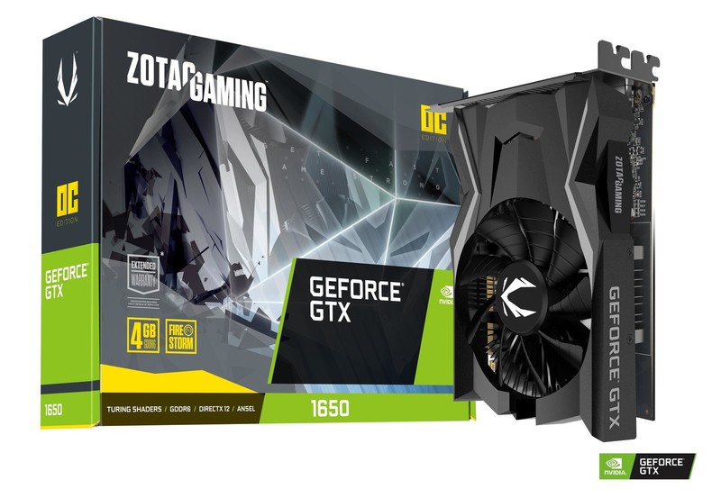 ZOTAC NVIDIA GeForce GTX 1650 4GB DP*2/HDMI PCIe Graphics Card No External Power