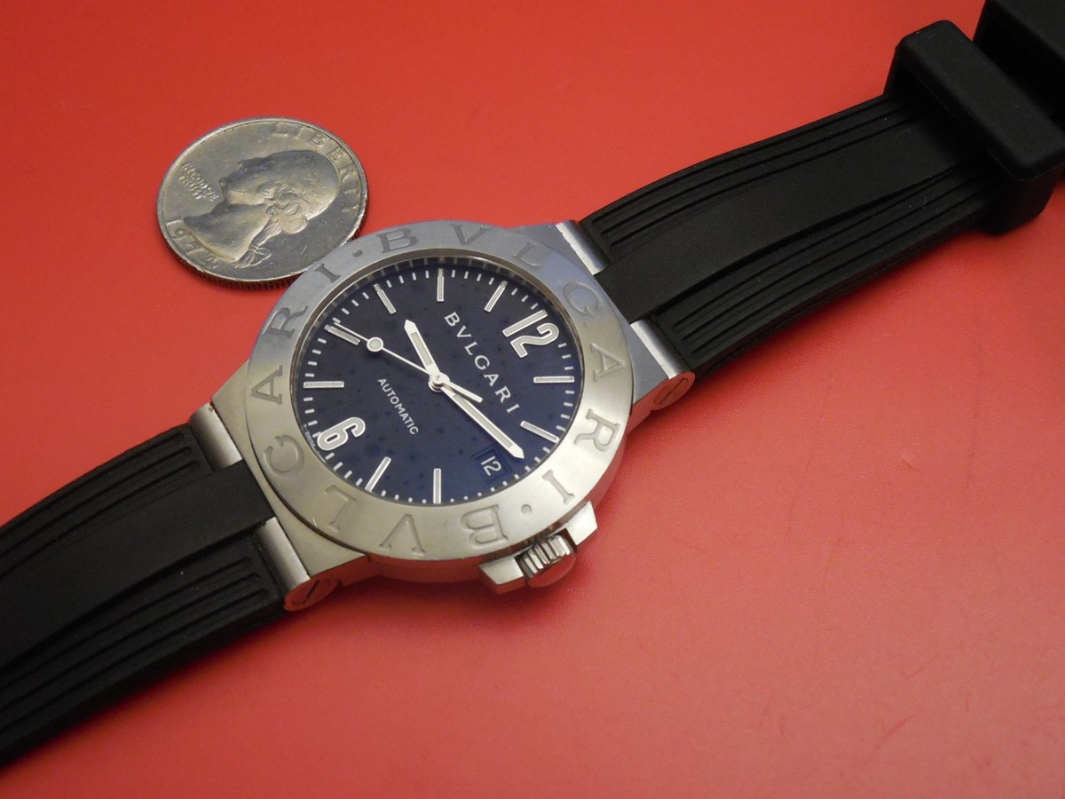 BVLGARI DIAGONO AUTOMATIC LCV38S DATE WATCH RARE 38MM VERSION | eBay