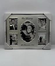 Malden International Designs "Our Wedding" two-tone collage picture frame