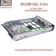 4pcs 3.5"HDD Tray Adapter For Dell R510 R630 R710 R730XD F238F R720 T620 T430