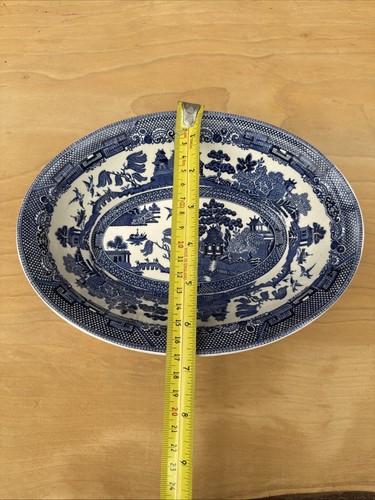 Johnson Bros Brothers Churchill Willow Blue White Dinnerware 6 Pieces Set - Picture 5 of 15