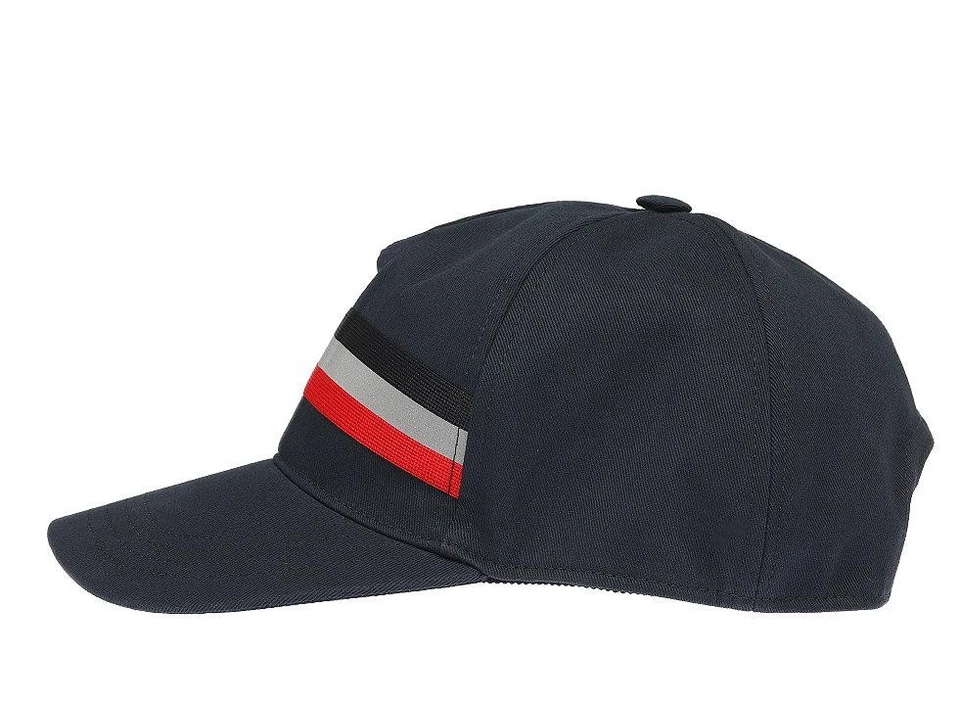 NUEVO MONCLER HOMBRE AZUL MARINO ALGODÓN TELA GORRA DE BÉISBOL SOMBRERO TALLA ÚNICA CÓDIGO RFID Foto 3 de 4