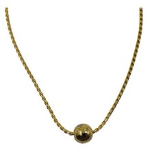 JOOP! Damen Kette 2035029 Gold – Edelstahl IP Gold 42+3cm mit Kugel-Anhänger