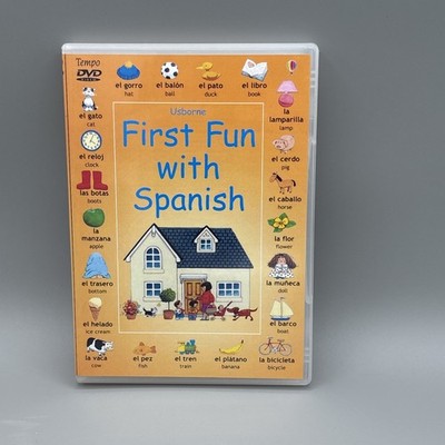 Usborne First Fun With Spanish DVD, Homeschool Vocabulary 1988