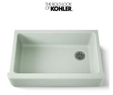 Kohler 6489-42 Whitehaven 35-3/4" farmhouse kitchen sink, Aspen Green NEW