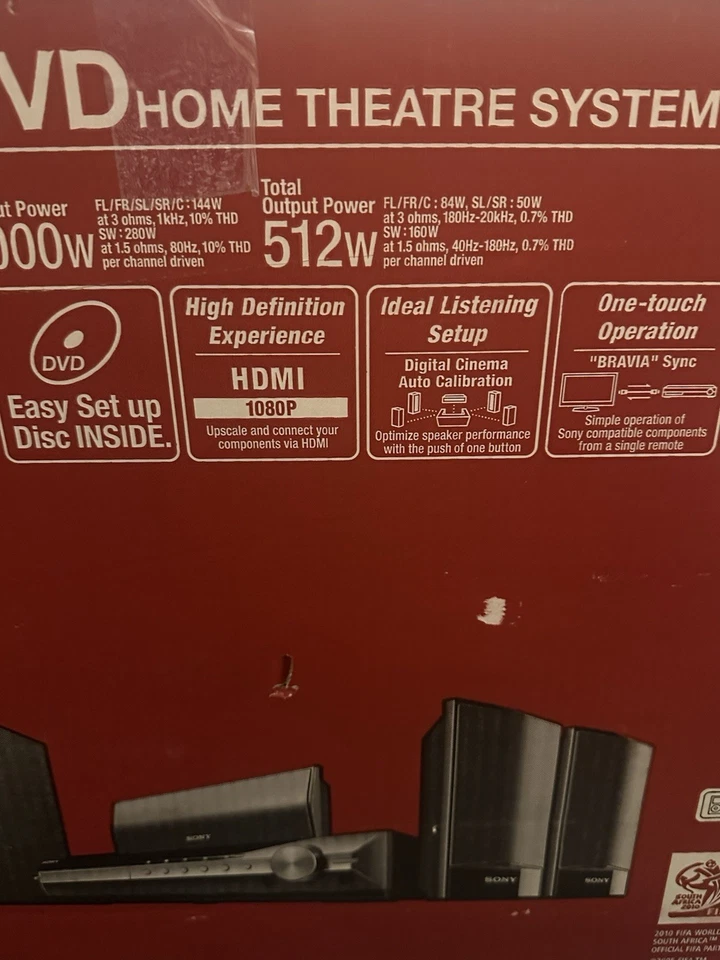 Sony DAV-HDX285 5.1 Channel Home Theater System NIOB - Image 3 of 4