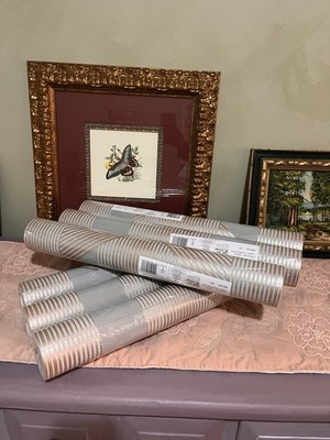 Graham Brown Wallpaper - Lagom Grey/Rose Gold, Pattern 106761
