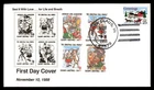 Mayfairstamps US FDC 1988 Indiana 25 cents Christmas greetings First Day Cover a