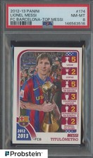 2012-13 Panini FC Barcelona Top Messi Soccer #174 Lionel Messi PSA 8 NM-MT