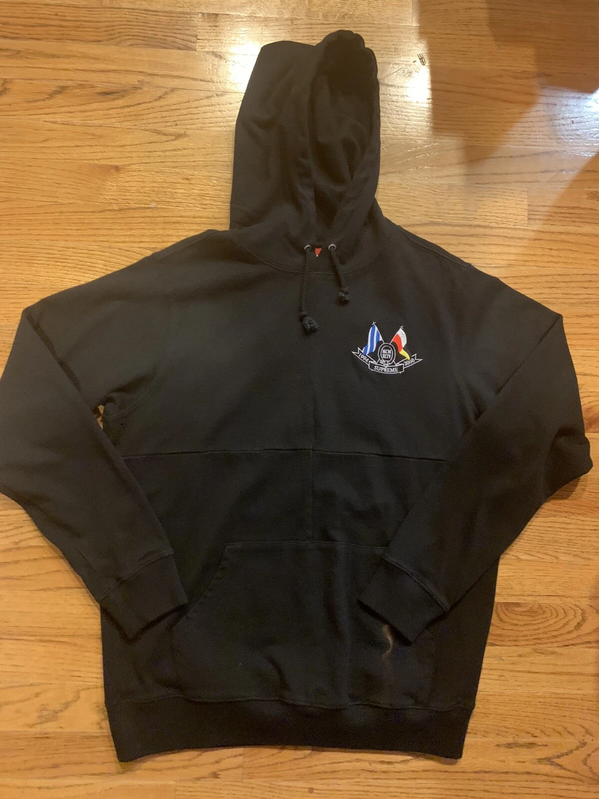 Sweat shirt Supreme Sweat à capuche MCM X CIV 1994 2008 taille L noir ASPECT EUC vintage