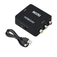 1080P HDMI to RCA AV Converter Mini Adapter for TV Video Audio Xbox PS5 PS4 USA