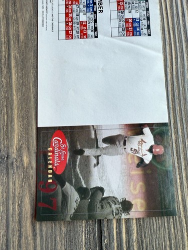 Calendario tascabile e guida posti St. Louis Cardinals 1997 - Foto 2 di 5