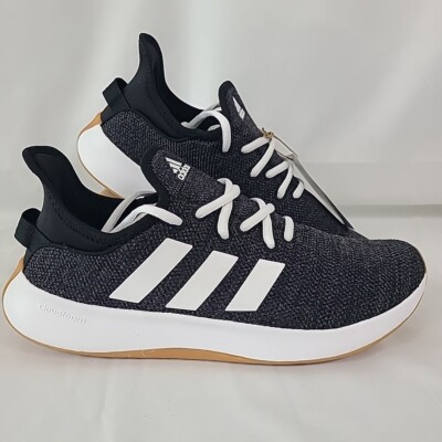 NEW ADIDAS Women's Cloudfoam Pure Running Shoes Size Black Grey White NIB 