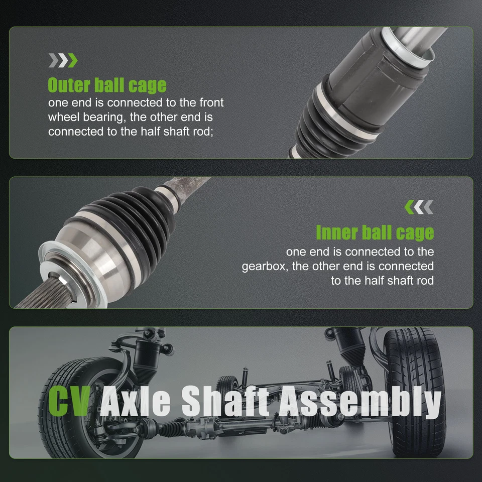 2x Eje delantero CV para Chevrolet Sonic 2012-2017 1,8 L Foto 4 de 4