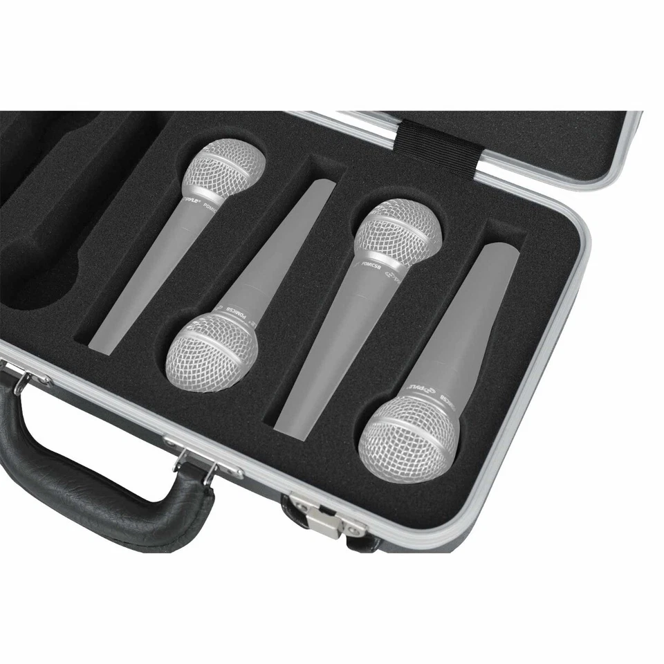 Gator Cases GM-6-PE ATA Molded 6 Slot Microphone Hard Travel Briefcase idjnow - Image 3 of 4