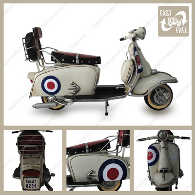 Model 1966 lambretta 200sx Special Tin Plate Ornament with target livery