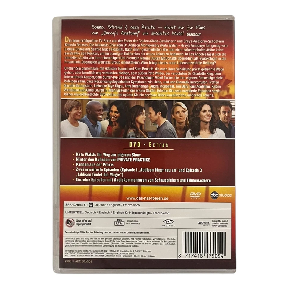 Private Practice - Die komplette erste Staffel Kate Walsh | DVD | 2008 - Bild 2 von 2