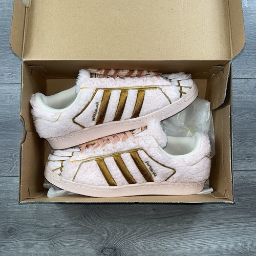 Adidas Superstar Concha Fresa / Rosa Helado / Blanco - Talla UK 9.5 / EU 44 - Imagen 3 de 9
