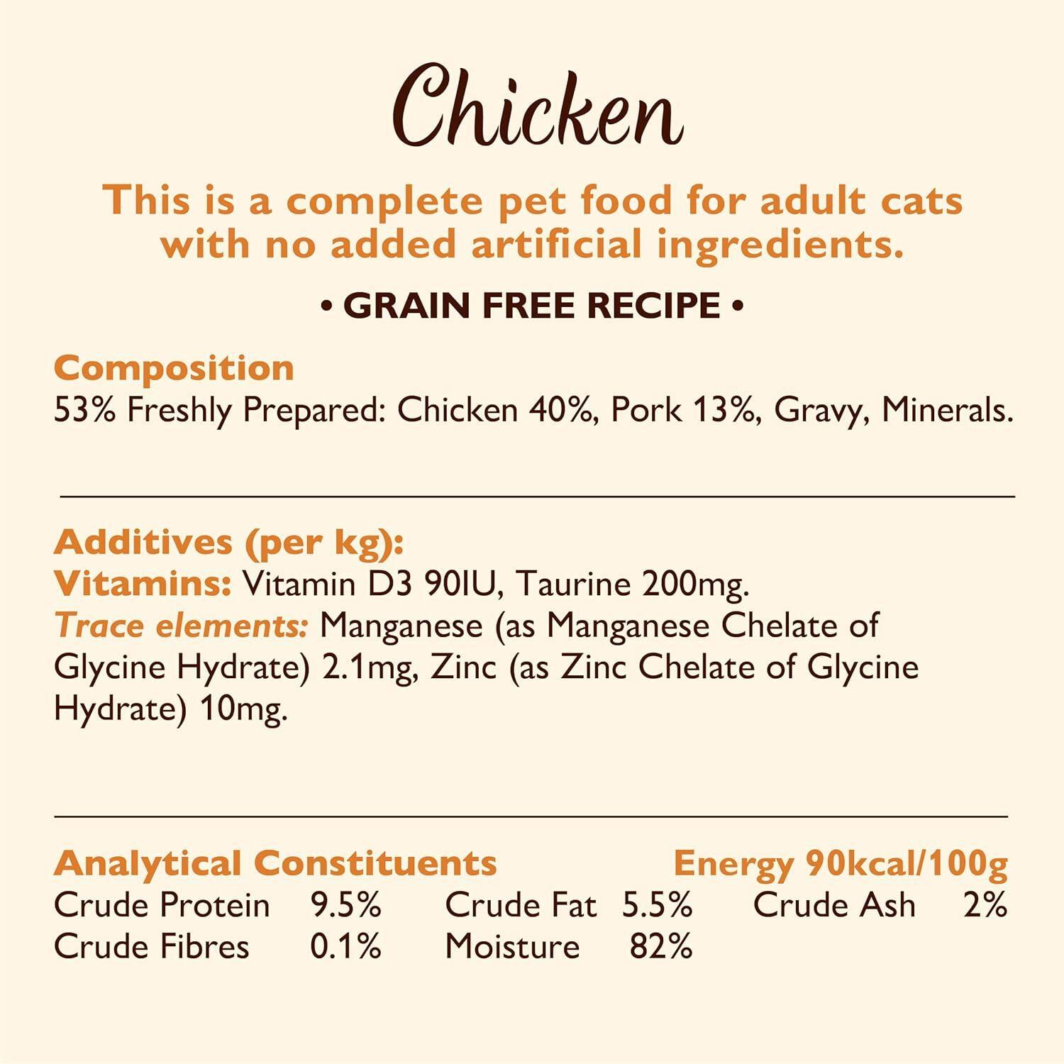 Lily's Kitchen Adult Wet Cat Food 16 x 85g Tin Tasty Cuts in Gravy