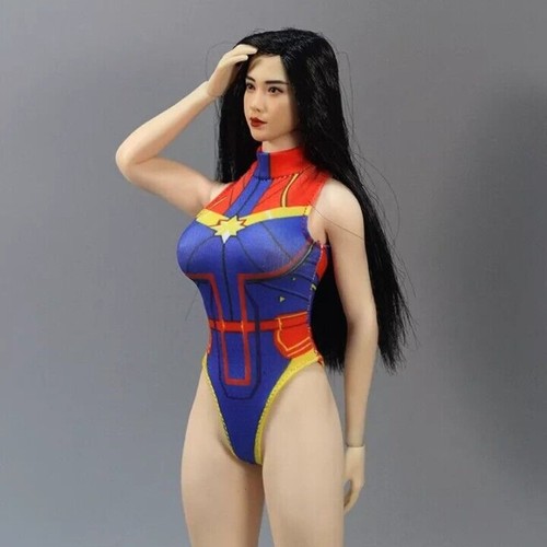 1:6 Scale Captain Bodysuit Clothes For Action Figure Body 12" Female Lady Doll - Picture 3 of 4